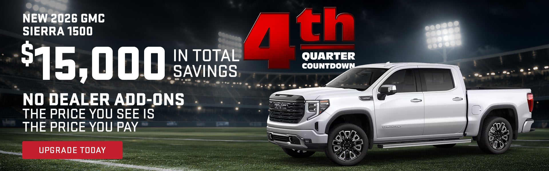 $15000 in total savings on the New Buick 2026 Sierra 2500HD