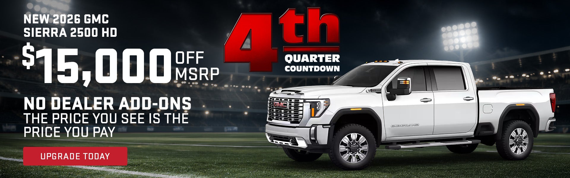 $15000 in total savings on the New Buick 2026 Sierra 2500HD